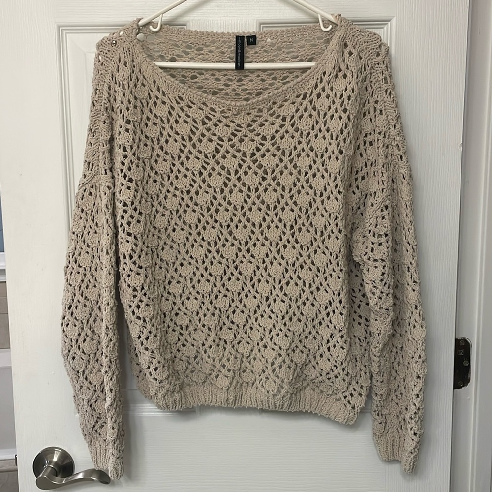 Moon & Madison Crochet Sweater